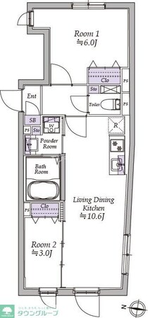 アトリオフラッツ高円寺ノースの物件間取画像